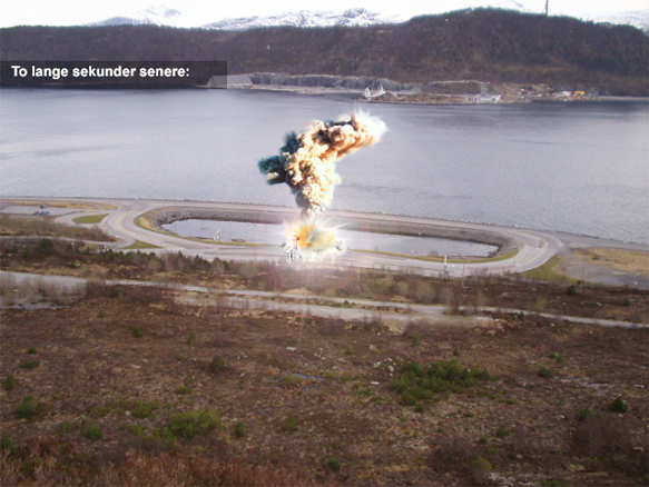 Få sekunder senere: