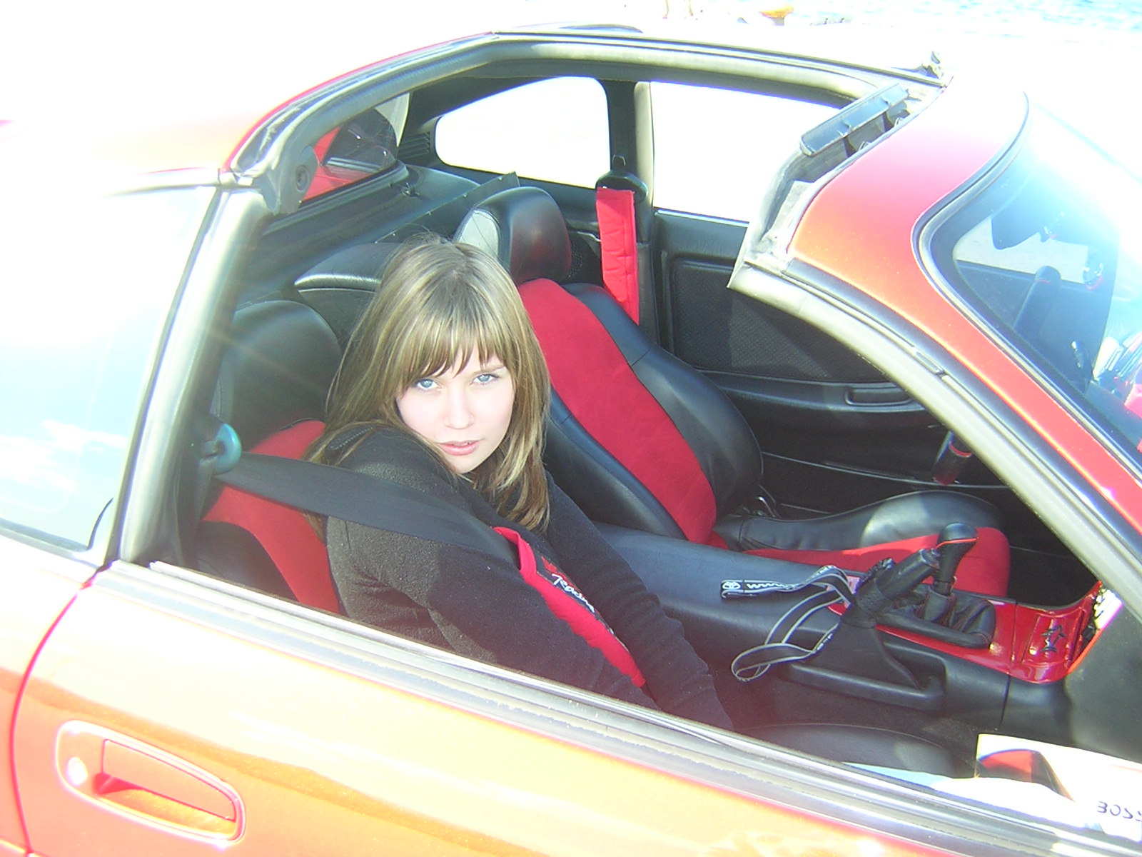 maria mi sitte som vanlig i bilen å venta tolmodig...