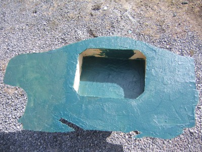 da er glassfiberbyggingen i gang..